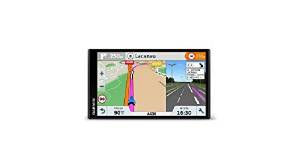 Garmin Drivesmart 61 EU LMT-S Navigatore 6.95" Edge-To-Edge Smart, Mappa Italia Europa Completa, Aggiornamento a Vita e Servizi Live via Bluetooth, App Smartphone Link