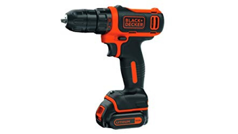 BLACK+DECKER BDCDD12-QW Trapano Avvitatore Compatto, 10.8 V, al Litio, 1.5 Ah, Rosso/Nero
