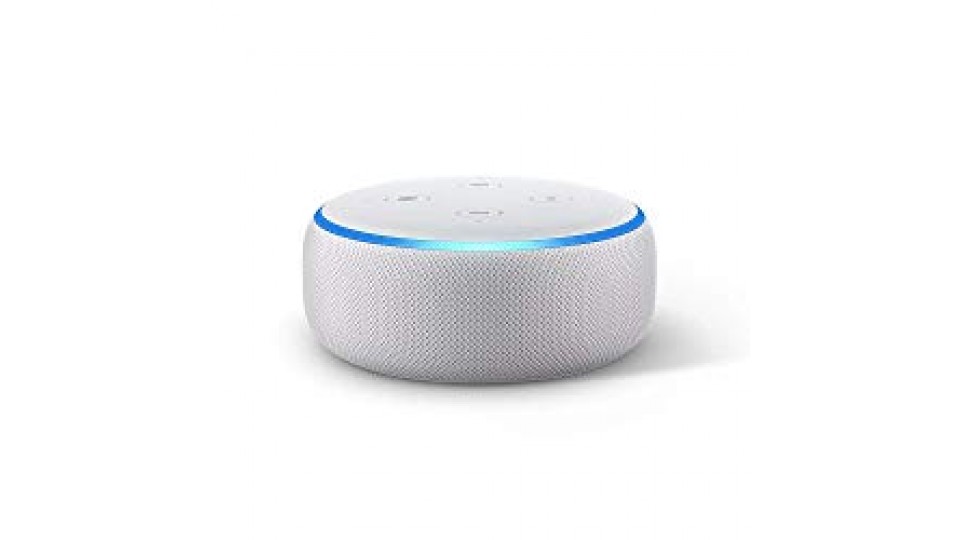 Echo Dot (3ª generazione) - Altoparlante intelligente con integrazione Alexa - Tessuto grigio chiaro