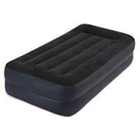 Intex Dura Beam Materasso con Tecnologia Fiber Tech, Pompa Elettrica Incorporata, PVC, Blu, 99x191x42 cm