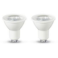 AmazonBasics - Lampadina LED GU10, 4,7 W a 50 W, 345 lumen, non dimmerabile, confezione da 2