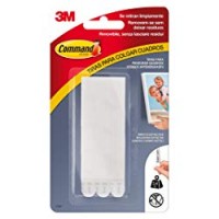 3M Command Strisce Appendiquadri Adesive per Cornici e Quadri, Misura S, Bianco