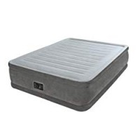 Intex Airbed Materasso Gonfiabile Comfort Plush Elevated, Tecnologia Fiber Tech, Matrimoniale, 152x203x46 cm