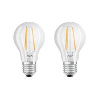 Osram Base Classic Lampada LED E27, 6 W, Bianco, 2 Unità