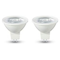 AmazonBasics - Lampadina LED GU5.3, 4,5 W a 35 W, 345 lumen, non dimmerabile, confezione da 2