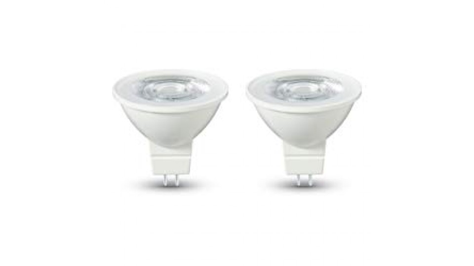 AmazonBasics - Lampadina LED GU5.3, 4,5 W a 35 W, 345 lumen, non dimmerabile, confezione da 2