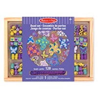 Melissa & Doug 14179 - Set di Perline in Legno. Amici Farfalle