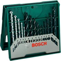 Bosch 2607019675 X-Line Set Mini, 15 Punte, Metallo Legno Muro