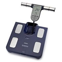 OMRON BF-511 Bilancia Pesapersone Digitale, Calcolo Massa Grassa, Grasso Viscerale, Muscoli Scheletrici, Metabolismo a Riposo, Blu