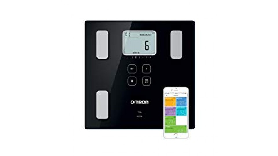 OMRON VIVA Bilancia Diagnostica Smart, Bluetooth, App OMRON Connect, Dispositivo Medico Clinicamente Validato, Nero