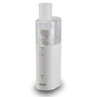 OMRON U100 Nebulizzatore per Aerosol Portatile, Design Compatto, Utilizzabile in Qualsiasi Inclinazione e Posizione, Bianco