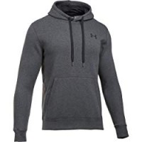 Under Armour, Rival Fitted Pull Over, Felpa Con Cappuccio, Uomo, Grigio (Carbon Heather/Black 090), M
