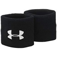 Under Armour, Performance Wristbands, Polsini, Uomo, Nero (Black/White 001), Taglia unica