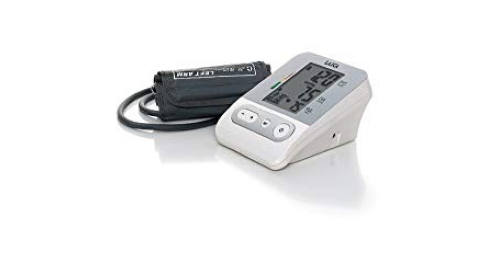 Laica BM2301 Misuratore di Pressione Sanguigna da Braccio Automatico, 120 Memorie Totali, Bianco/Silver