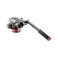 Manfrotto MVH502AH Testa con Base Piatta, Controbilanciamento Fisso per Video con DSLR e Videocamere, Alluminio, Nero