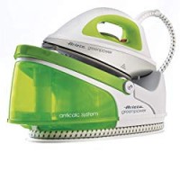 Ariete 5578 Stiromatic Greenpower, Stazione Stirante a Vapore, 2200 W, Piastra in Ceramica, Capacità 1.5 litri, Anticalcare a Cartuccia, Bianco/Verde