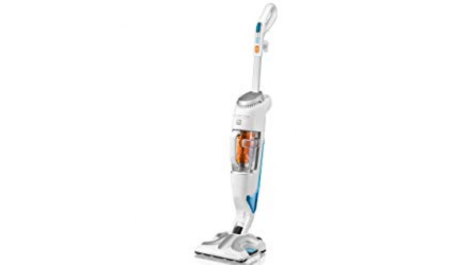 Rowenta RY7557WH Clean & Steam Scopa Lavapavimenti a Vapore con Funzione Aspirazione, 1.700 watt, senza Sacco