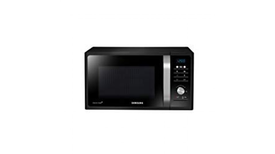 Samsung MG23F301TCK Forno a Microonde 800 W, Grill 1100 W, 23 l, Piatto Doratore Crusty, Nero