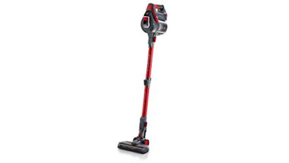 Ariete 2763 Scopa Elettrica Cordless e Aspirapolvere Portatile,Tecnologia Ciclonica senza Sacco, Batteria al Litio Ricaricabile, 120 W, 0.8 Litri, Plastica, Rosso/Nero