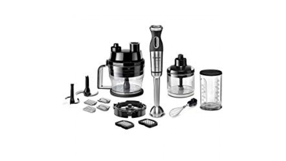 Bosch MSM881X2 Frullatore ad Immersione, 800 W, Acciaio Inossidabile, Nero/Argento