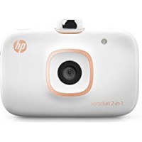 HP Sprocket 2 in 1, Fotocamera e Stampante Fotografica Istantanea per foto formato 5.1 x 7.6 cm, Bianco
