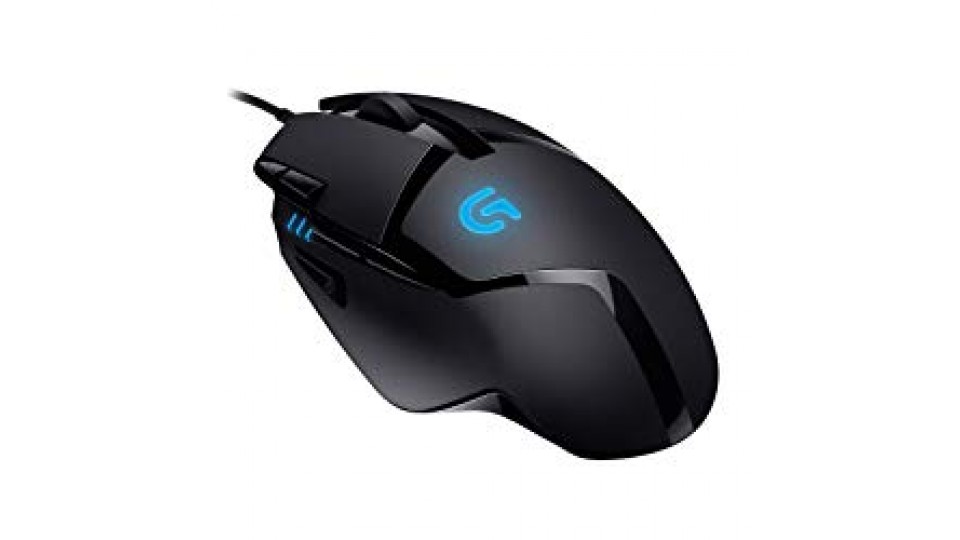 Logitech G402 Mouse da Gioco Hyperion Fury con Cavo, 8 Pulsanti Programmabili, Nero/Antracite