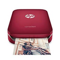 HP Sprocket Stampante Fotografica Istantanea Portatile, Rosso, 5 x 7.6 cm