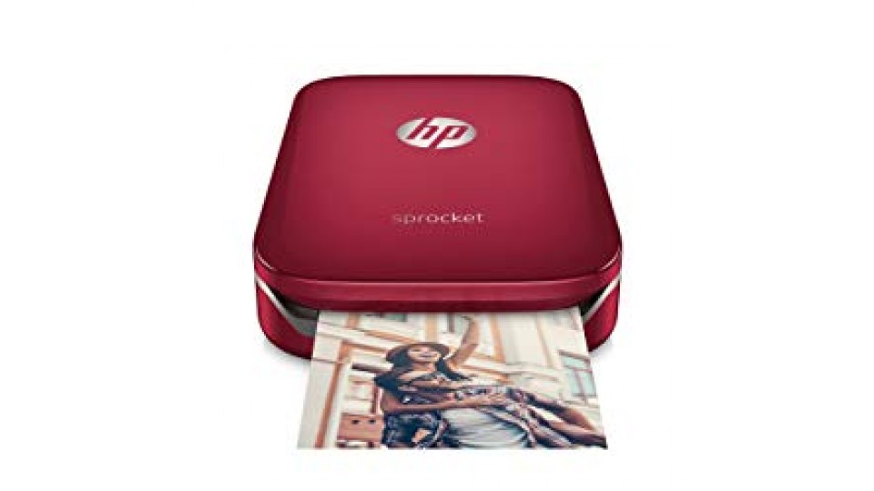HP Sprocket Stampante Fotografica Istantanea Portatile, Rosso, 5 x 7.6 cm