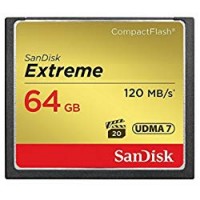 SanDisk SDCFXSB-064G-FFP Extreme CompactFlash Scheda di Memoria 64GB UDMA-7 120MB/S [Imballaggio Apertura Facile di Amazon]