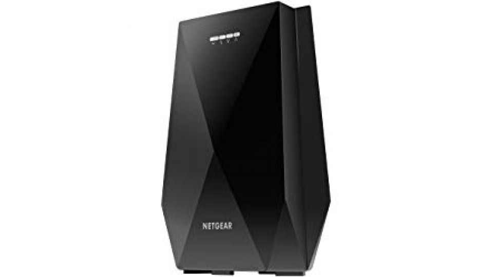 Netgear Ripetitore WiFi Wireless Mesh, Modalità WiFi Extender e Access Point, Velocità Tri Band AC2200, Compatibile con tutti i modem router wifi (EX7700)