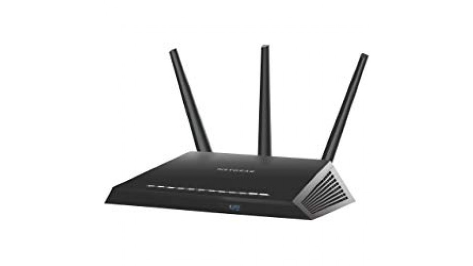 Netgear R7000 Nighthawk Smart Router WiFi, Dual Band AC1900 (1.9 Gbps), Gestione da Smartphone e Tablet, Disponibile Circle Parental Control, Funziona con Alexa