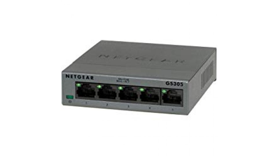 Netgear GS305-100PES Switch Gigabit Ethernet, Metal Case