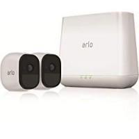 Arlo Pro VMS4230 Sistema di Videosorveglianza Wifi con Due Telecamere di Sicurezza Audio a 2 Vie, Batteria Ricaricabile, Hd, Visione Notturna, Interno/Esterno, Funziona con Alexa e Google Wifi