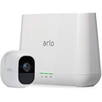 Arlo Pro2 VMS4130P Sistema di Videosorveglianza Wifi con Una Telecamere di Sicurezza, Audio 2 Vie, Batteria, Full Hd, Visione Notturna, Interno/Esterno, Vcr Opz, Funziona con Alexa e Google Wifi