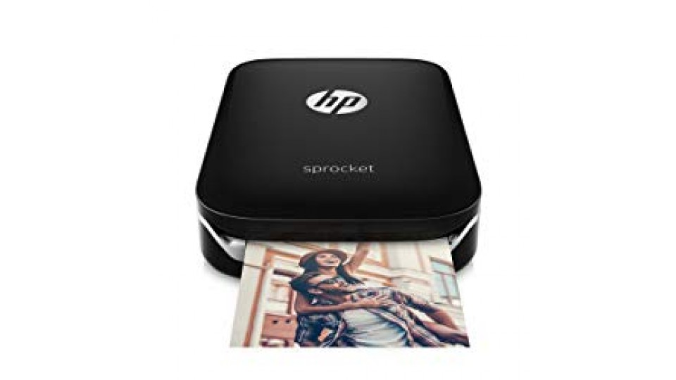 HP Sprocket Stampante Fotografica Istantanea Portatile, Nero, 5 x 7.6 cm