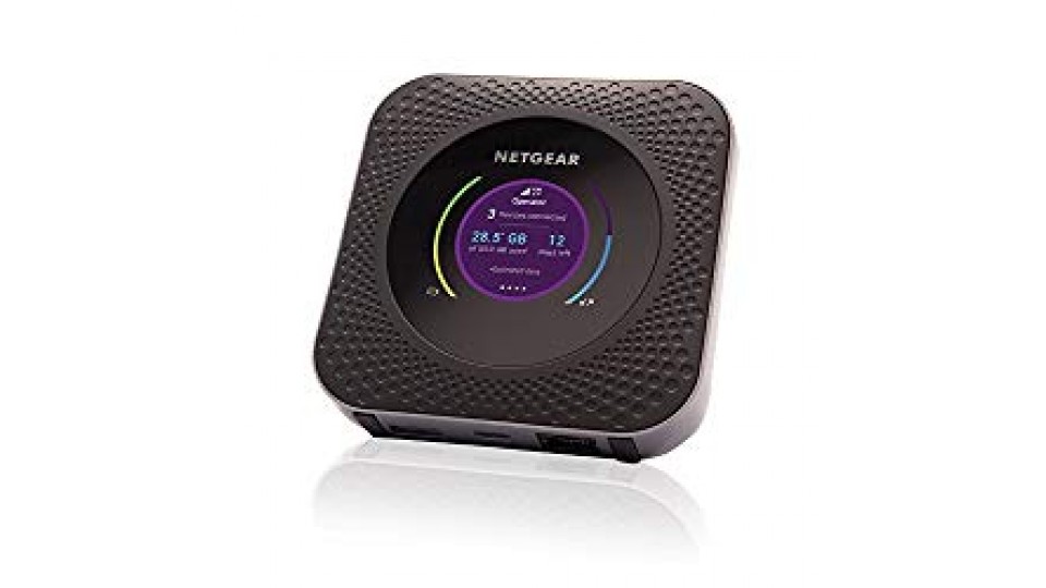Nighthawk Hotspot MR1100 Router WiFi portatile 4G LTE Fino a 1 Gbps, Collega Fino a 20 Dispositivi, Data Offload, Failover LTE, Base Station da Viaggio per Telecamere a Batteria Arlo
