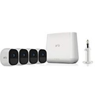 Arlo Pro VMS4430 Sistema di Videosorveglianza Wifi con Quattro Telecamere di Sicurezza, Audio a 2 Vie, Batteria Ricaricabile, Hd, Visione Notturna, Interno/Esterno, Funziona con Alexa e Google Wifi