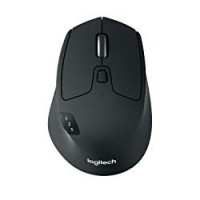 Logitech M720 Triathlon Mouse Wireless per Windows e Mac, Bluetooth, Unifying, Easy-Switch, Nero