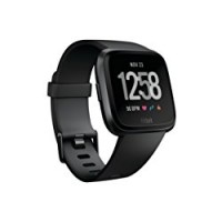 Fitbit Versa Smartwatch con Funzione di Activity Tracker Unisex, Adulto, One Size, Nero, Standard