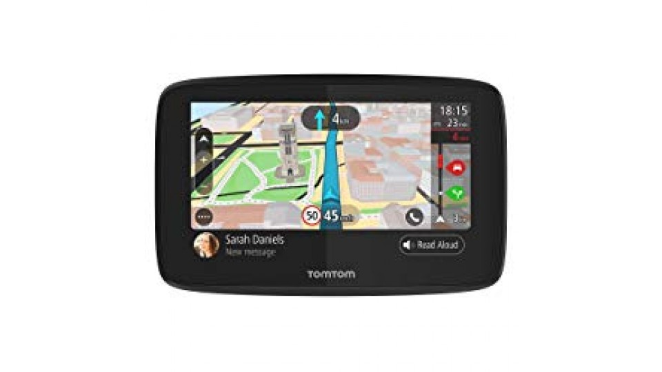 Navigatore TomTom GO 520 GPS 5 Pollici, Chiamata in Vivavoce, Siri & Google Now, Aggiornamenti da Wi-Fi, Traffic a Vita da Smartphone e Mappe del Mondo, Messaggi dello Smartphone, Schermo Capacitivo