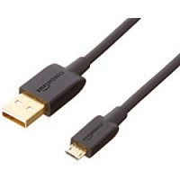 AmazonBasics - Cavo USB 2.0 da A maschio a Micro-B (Confezione singola), 1,82 m, Nero