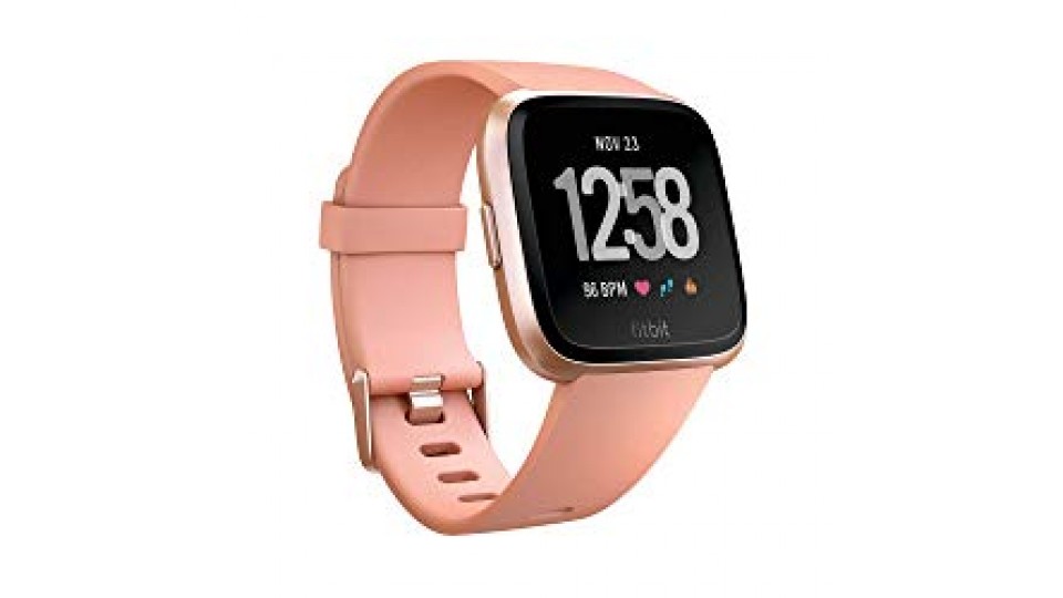 Fitbit Versa Smartwatch con Funzione di Activity Tracker Unisex, Adulto, One Size, Pesca, Standard
