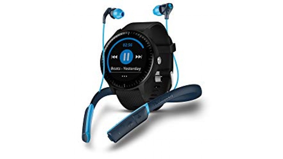 Garmin Vivoactive 3 Music Smartwatch GPS con Profili Sport, Sensore Cardio, Musica Integrata e Pagamento Contactless, Nero + Skullcandy Method Sport Cuffie Bluetooth