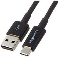 AmazonBasics - Cavo USB da maschio USB Type-C a USB-A 2.0, 2.7 metri, colore nero