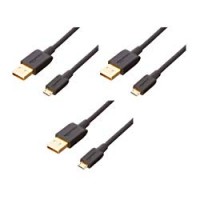 AmazonBasics - Cavo USB, 0,9 m, Nero [Germania]