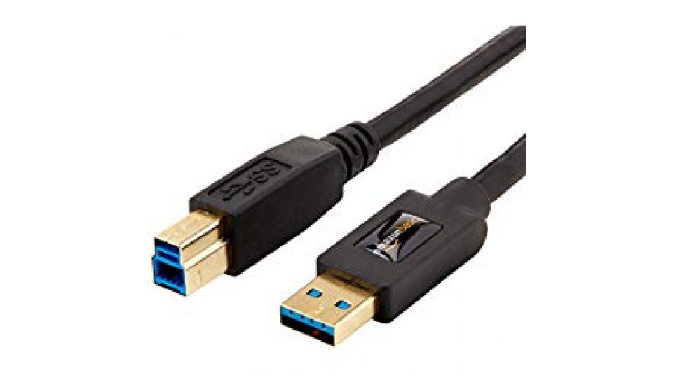 AmazonBasics - Cavo USB 3.0, A su B, 2,7 m