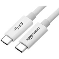 AmazonBasics - Cavo USB Type-C a Type-C 3.1 Gen 1, 0,9 metri, colore bianco