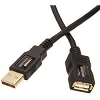 AmazonBasics - Cavo prolunga USB 2.0 A maschio/A femmina (1 m), confezione da 2