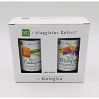 CONFEZIONE MIELI ITALIANI BIO il Viaggiator Goloso il Biologico, 2x250g