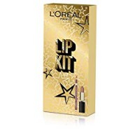 L'Oréal Paris Confezione Idea Regalo Natale Makeup 2 Pezzi, Rossetto Color Riche 636 Mahogany Studs e Matita Labbra Color Riche 302 Bois De Rose